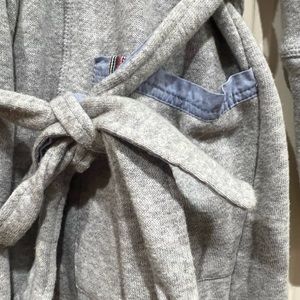 Grey and Light Blue Bathrobe